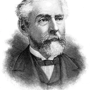 NORMAN JAY COLMAN (1827-1911). American agriculturist and the first U. S. Secretary of Agriculture. Line engraving, 1885