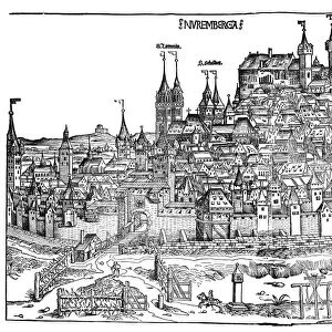 NUREMBERG, 1493. Overview of the city of Nuremberg, Germany