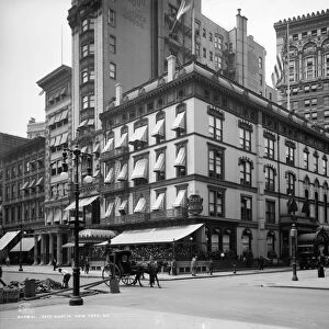 NYC: CAFE, c1908. Cafe Martin on 5th Avenue and 26th Street in New York City. Photograph