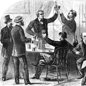 NYC: EXCISE LAW, 1867. How the excise law is evaded - Dispensing liquor in public-house