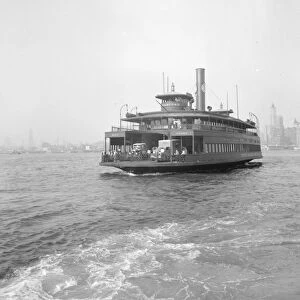 NYC: FERRY, 1939. The ferry Cranford on the East River between New York City and New Jersey