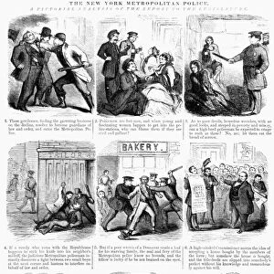 NYC: POLICE, 1859. The New York Metropolitan Police - A pictorial analysis of