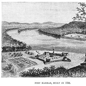 OHIO: FORT HARMAR, 1785. Fort Harmar, at the mouth of the Muskingum River in Ohio, built in 1785