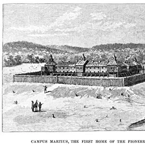 OHIO: FORT MARIETTA. Campus Martius, Rufus Putnams frontier fortress near Marietta, Ohio