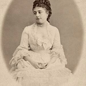 OPERA SINGER, 19th CENTURY. Carte-de-visite photograph of French opera singer Gabrielle Moisset