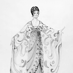 OPERETTA COSTUME. Design by Theoni V. Aldredge for a 1974 New York City Opera production