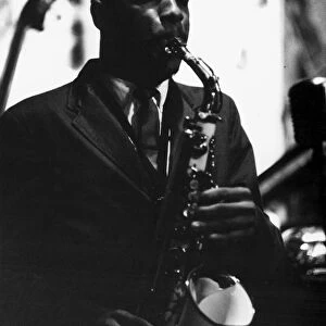 ORNETTE COLEMAN (1930- ). American saxophonist and composer. Photograph by Bob Parent, c1960s