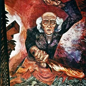 OROZCO: FATHER HIDALGO. Detail from Jose Clemente Orozcos mural Fight for Liberty