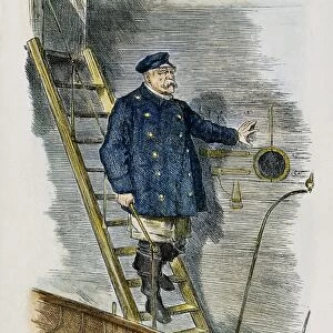 OTTO VON BISMARCK (1815-1898). Dropping the Pilot: John Tenniels 1890 cartoon