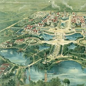PAN-AMERICAN EXPOSITION. Birdseye view of the Pan-American Exposition in Buffalo, New York