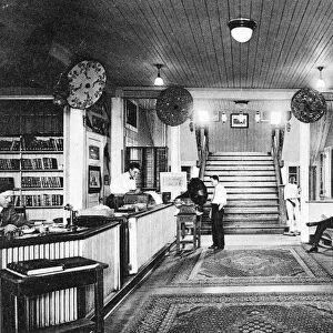 PANAMA: CANAL ZONE, c1910. Lobby of the Y