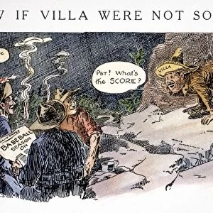 PANCHO VILLA: RAID, 1916. Cartoon by Luther D