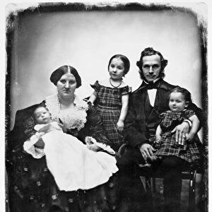 PARENTS AND CHILDREN, 1845. Daguerreotype, c1845, by Southworth & Hawes of an unidentified