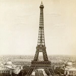 PARIS: EIFFEL TOWER, 1900. The Eiffel Tower, photographed at the time of the International Exposition, 1900