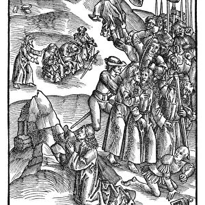 PASSION OF CHRIST, 1507. Woodcut by Johann Knobloch, published in Strasbourg 1507