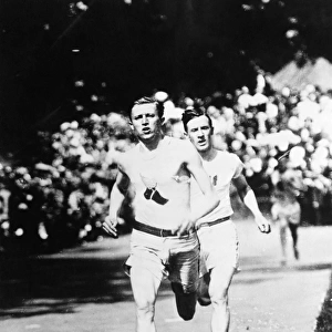 Paul Pilgrim, U. S. winner in the 400 and 800 meters events at the 1906 Olympics at Athens, Greece