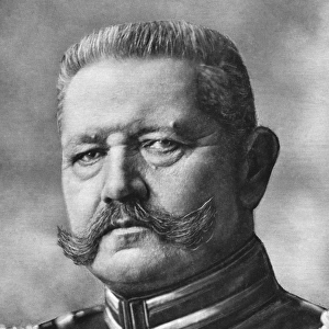 PAUL VON HINDENBURG (1847-1934). German general and president