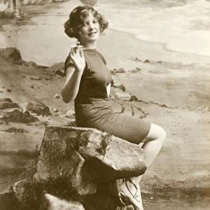 PEARL AUFRERE. British actress and model, The Postcard Girl. Photographic postcard by Bassano