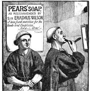 PEARS SOAP AD, 1886. American magazine advertisement, 1886