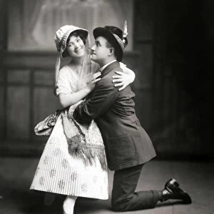 THE PEASANT GIRL, 1915. Emma Trentini and Clifton Crawford in Rudolf Frilms musical The Peasant Girl, 1915