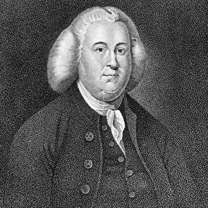 PEYTON RANDOLPH (1721-1775). American statesman. Aquatint, American, 19th century