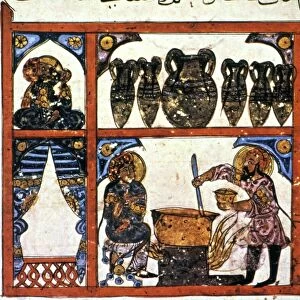 PHARMACY: ARABIC MS. Arabic ms. of De Materia Medica, Baghdad, c1224 A. D