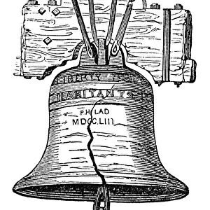 PHILADELPHIA: LIBERTY BELL. Liberty Bell at Independence Hall, Philadelphia, Pennsylvania