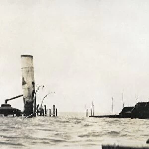 PHILIPPINES: WRECK, 1898. The wreck of the Reina Cristina, sunk in the Battle of Manila Bay