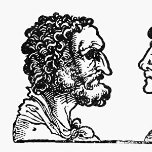 PHYSIOGNOMY, 1533. Foreheads of vain and lustful men