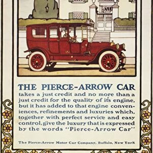 PIERCE-ARROW AUTO AD, 1914. Pierce-Arrow automobile advertisement from an American magazine, 1914