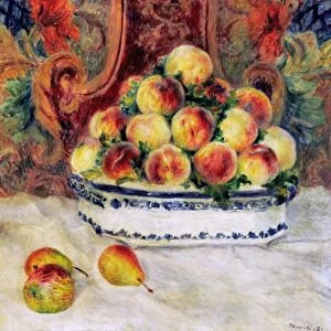 Pierre Auguste Renoir: Still Life with Peaches. Oil on canvas, 1881