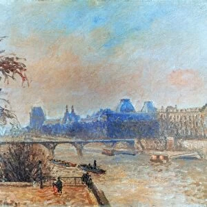 PISSARRO: SEINE, 1903. Camille Pissarro: The Seine and the Louvre. Oil on canvas, 1903