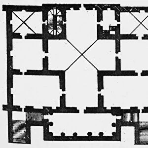 Plan of Villa Foscari (La Malcontenta) Mira, Italy, c1560