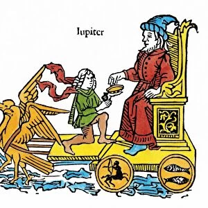 THE PLANET JUPITER, 1482. An allegoric representation