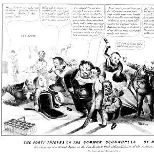 POLITICAL CORRUPTION, 1840. The Forty Thieves or the Common Scoundrels of New York