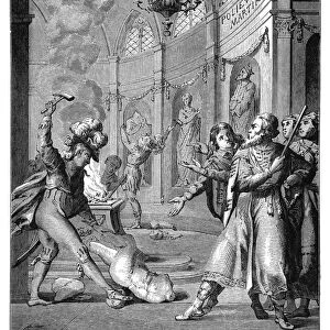 POLYEUCTE: MARTYRDOM. Scene from the tragedy by Pierre Corneille, c1642