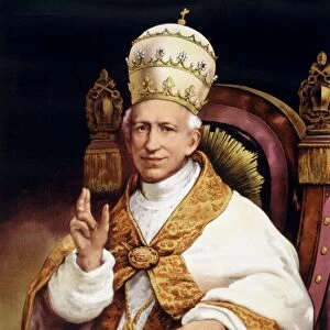 POPE LEO XIII (1810-1903). Pope, 1878-1903. Painting, c1878