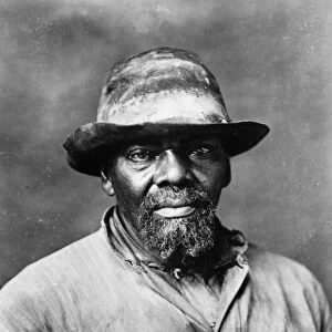 PORTRAIT: MAN. Portrait of an unidentified African American man