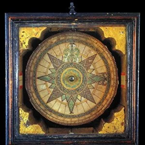 PORTUGUESE COMPASS, 1711. The earliest surviving Portuguese mariners compass, made in 1711 by Jose de Costa Miranda
