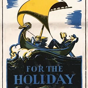 POSTER: BOOKS, c1927. Books for the holiday. Poster by Edward Arthur Wilson, c1927