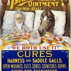 Poster, c1880, for Pratts Healing Ointment