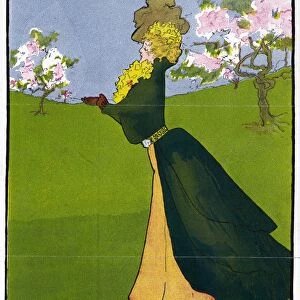 POSTER: SPRING, 1907. Spring. Poster by Penrhyn Stanlaws, 1907