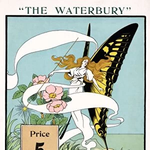 POSTER: WATERBURY, 1896. Advertisement for The Waterbury, a periodical published
