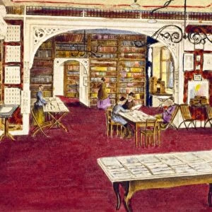 PRAGUE: AMERICAN CLUB. The reading room of the American Club of Bohemian Ladies