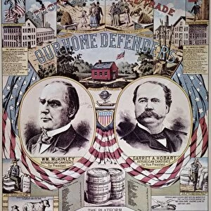 PRESIDENTIAL CAMPAIGN 1896. William McKinley and Garret A