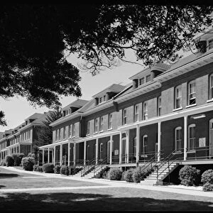 PRESIDIO, 1940. Barracks at the Presidio, San Francisco, California. Photograph by H