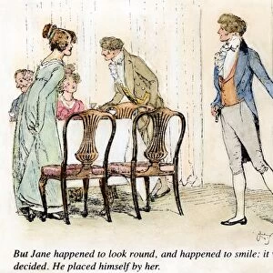 PRIDE & PREJUDICE, 1894. But Jane happened to look round, and happened to smile: it was decided