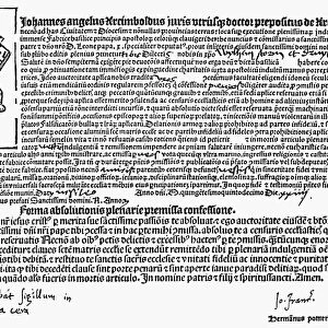 Printed Indulgence, 1515