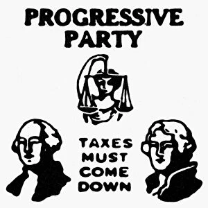 PROGRESSIVE PARTY, 1924. Progressive Party campaign symbol for Robert La Follette, 1924