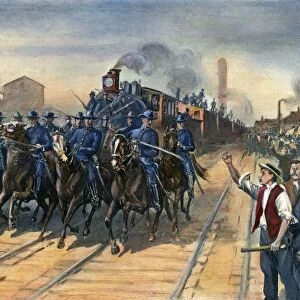 PULLMAN STRIKE, 1894. The end of the Pullman Company strike